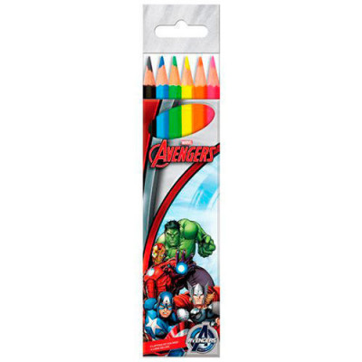 Lápis 6 cores Avengers Marvel