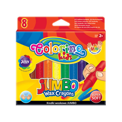 Lápis Cera Jumbo Colorino 8 Cores