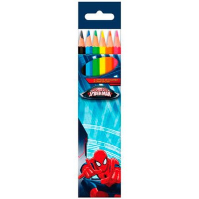 Lápis de 6 cores Ultimate Spiderman Marvel