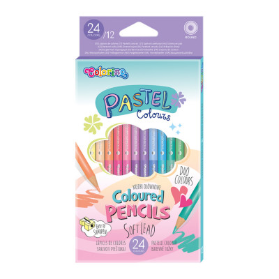 Lápis de Cor 24 Cores 12 Lápis Pastel Colorino