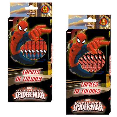 Lápis de cor homem aranha (12 pcs)