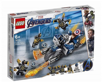 Lego Avengers 76123 - Capitão América Ataque de Outriders