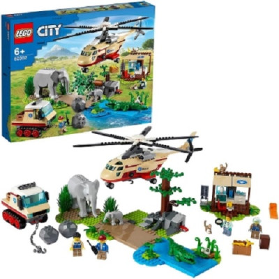 Lego City Operação Salvamento Animais da Selva 60302