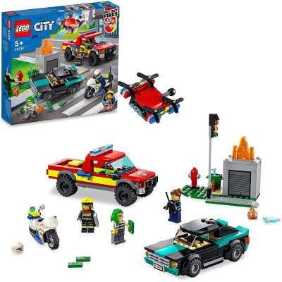 Lego City Salvamento Bombeiros Perseguição Policial 60319