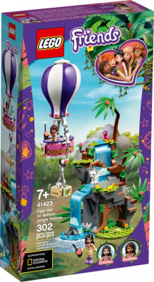 Lego Friends Resgate Tigre Selva Balão Ar Quente 41423