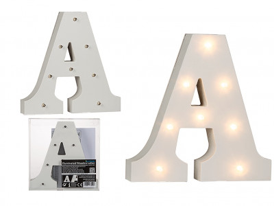 Letra A Luminosa c/ Leds