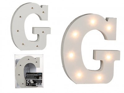Letra G Luminosa c/ Leds