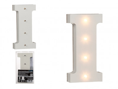 Letra I Luminosa c/ Leds