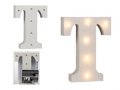 Letra T Luminosa c/ Leds
