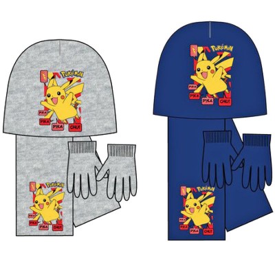 Luva+Gorro+Cachecol Pokemon