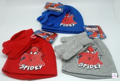 Luvas e Gorro Homem Aranha