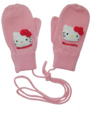 luvas hello kitty com fio coleção apple