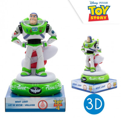 Luz Presença Figura 3D Buzz Lightyear Toy Story