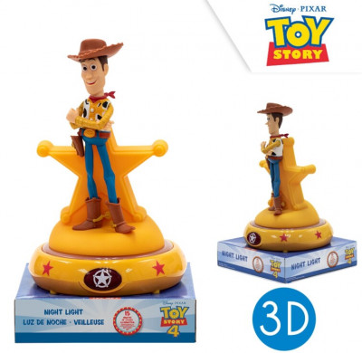 Luz Presença Figura 3D Woody Toy Story