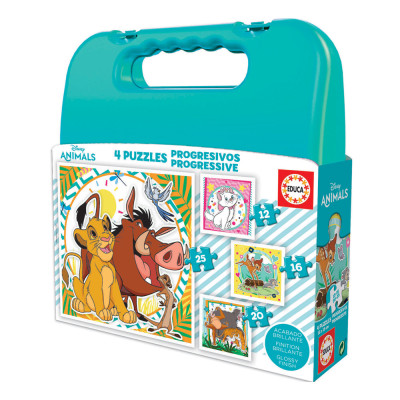 Mala 4 Puzzles Animais Disney