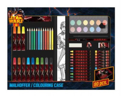 Mala Colorir Star Wars 80 peças