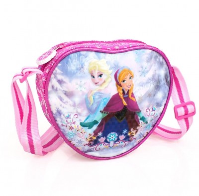Mala Coração Frozen Anna e Elsa