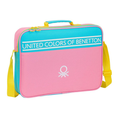 Mala Extra Escolar Benetton Color Block 38cm