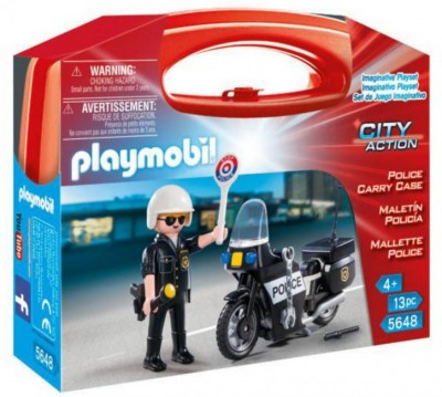 Mala Policial Playmobil City Action - 5648