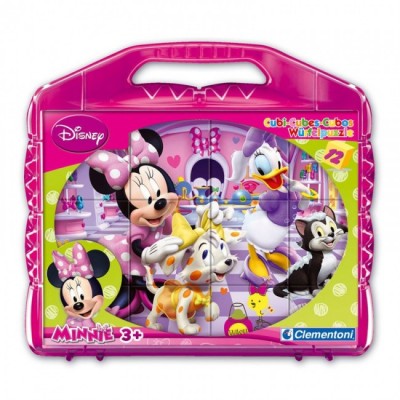 Mala Puzzles cubos Minnie Disney 12 peças