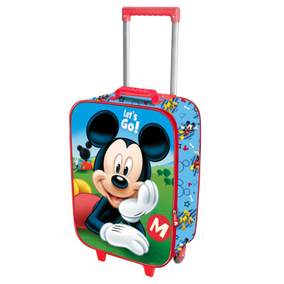 Mala Trolley Viagem 3D Mickey Lets Go 47cm