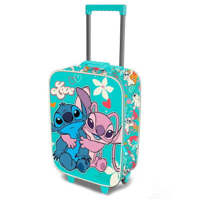 Mala Trolley Viagem 3D Stitch Love 47cm