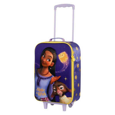 Mala Trolley Viagem 3D Wish Disney 47cm