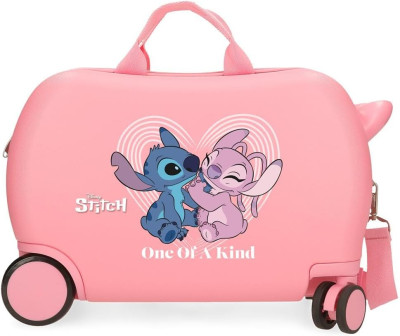 Mala Trolley Viagem ABS 45cm Stitch e Angel