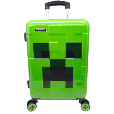 Mala Trolley Viagem ABS 55cm Minecraft Creeper