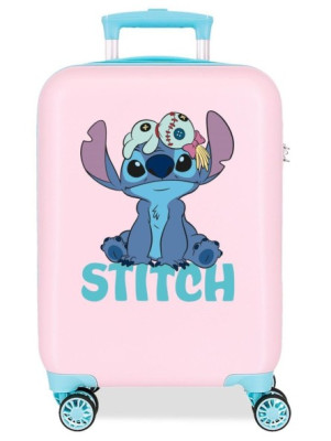 Mala Trolley Viagem ABS 55cm Stitch In The World