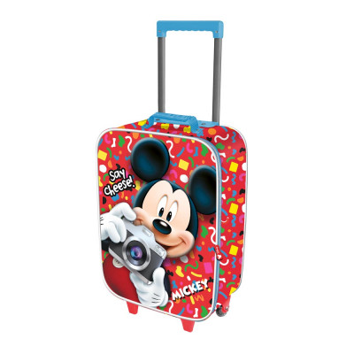 Mala Trolley Viagem Mickey Say Cheese 52cm