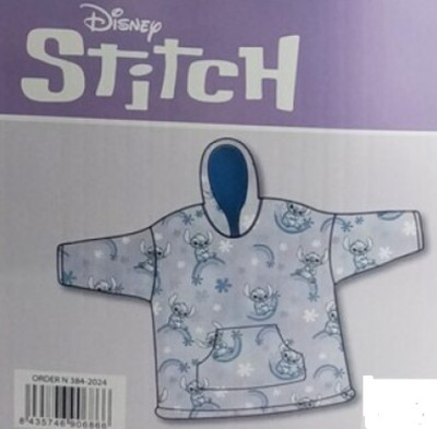 Manta Camisola com Capuz Stitch Arco Iris