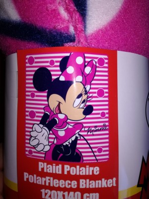 Manta Polar Disney Minnie Stripes