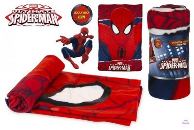 Manta Polar Homem Aranha Spiderman