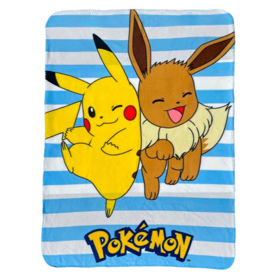 Manta Polar Pokémon Pikachu e Eevee