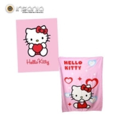 Manta Polar Rosa Hello Kitty