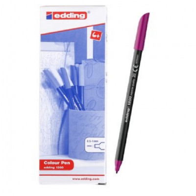 Marcador Edding 1200 20 Magenta 10 unid