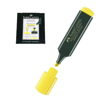 Marcador fluorescente Faber Castell Amarelo 10 unid