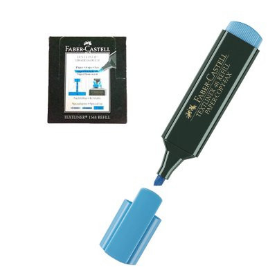 Marcador fluorescente Faber Castell Azul 10 unid