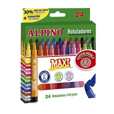 Marcadores Maxi Alpino 24 cores