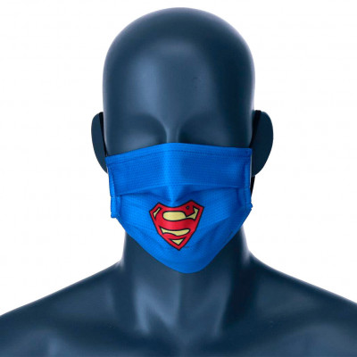 Mascara Comunitária Super Homem DC Comics Azul Juvenil