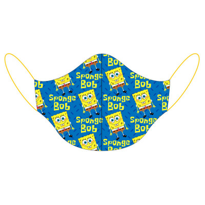 Máscara Reutilizável Criança Sponge Bob