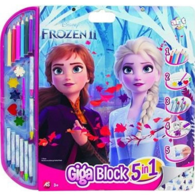 Mega Bloco Actividades 5 em 1 Frozen 2