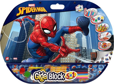Mega Bloco Actividades Spiderman 5 em 1