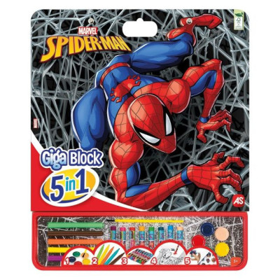 Mega Bloco Atividades 5 em 1 Spiderman