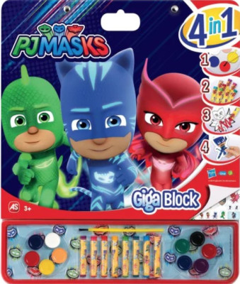 Mega Bloco Atividades PJ Masks 4 em 1