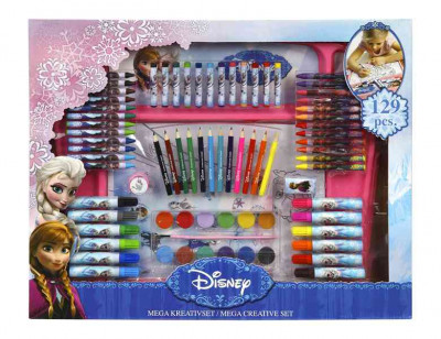 Mega Conjunto de Colorir Frozen 129 peças