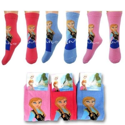 Meias Frozen Disney Anna 3 Cores