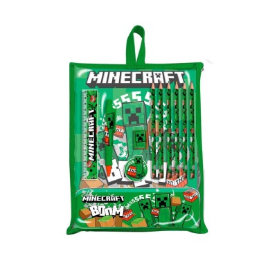 Minecraft Conjunto de Papelaria 12 peças