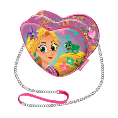 Mini-Bolsa ombro Coração Rapunzel